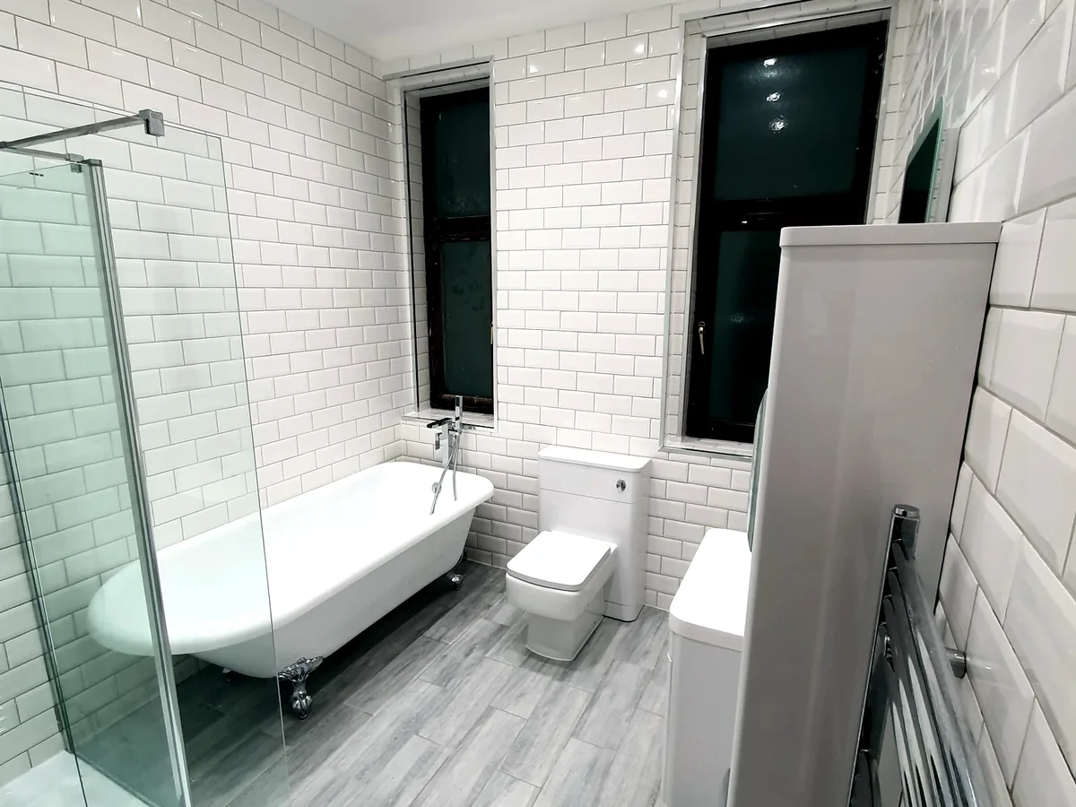 Modern shower room after renovation